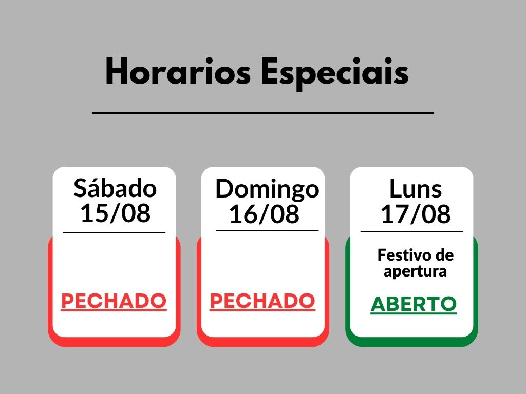 Horario Especial